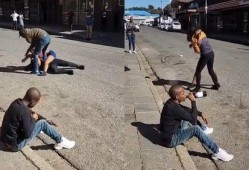 街头路人吃瓜现场,路人围观吃瓜，揭秘生活百态